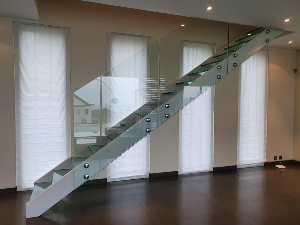 escaliers en verre